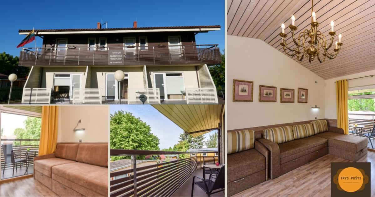 Apartamentai Trys Pusys Šventoji Zewnętrze zdjęcie